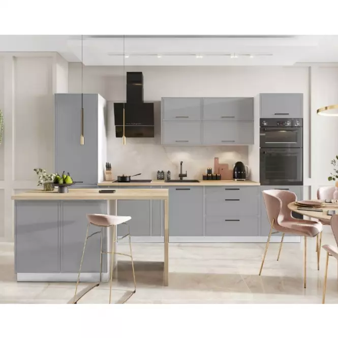Dvířka pro vestavnou myčku Emily 45po šedá,8