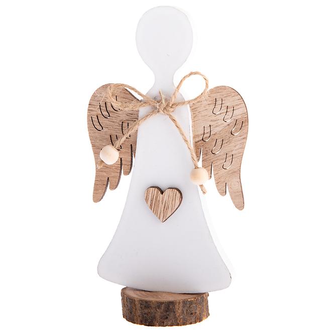 Dřevěný anděl – bílý ZS192205