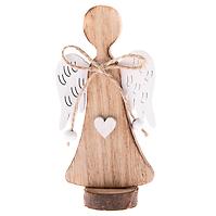 Dřevěný anděl – natur ZS192206