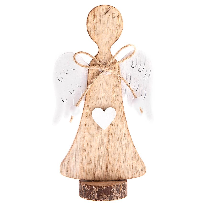 Dřevěný anděl – natur ZS192207