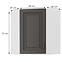 Kuchyňská skříňka STILO grafit mat/bílá 58x58 gn-72 1f,2