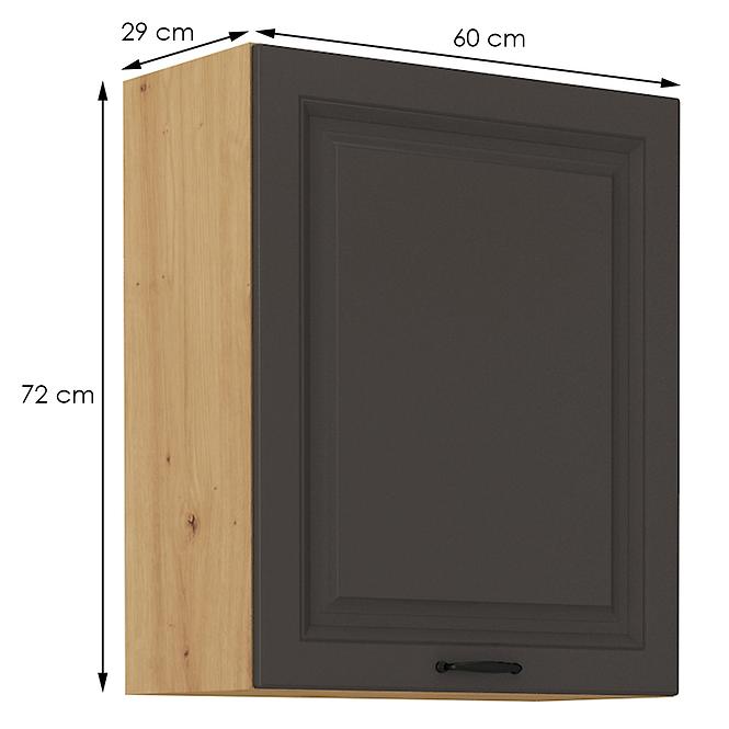 Kuchyňská skříňka STILO grafit mat/artisan 60g-72 1f