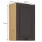 Kuchyňská skříňka STILO grafit mat/artisan 45g-72 1f,2