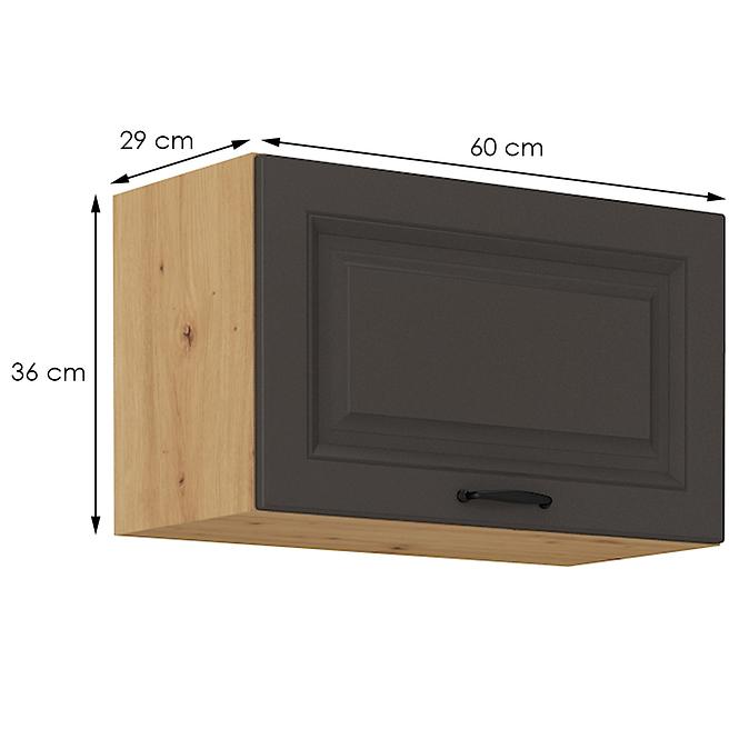 Kuchyňská skříňka STILO grafit mat/artisan 60gu-36 1f