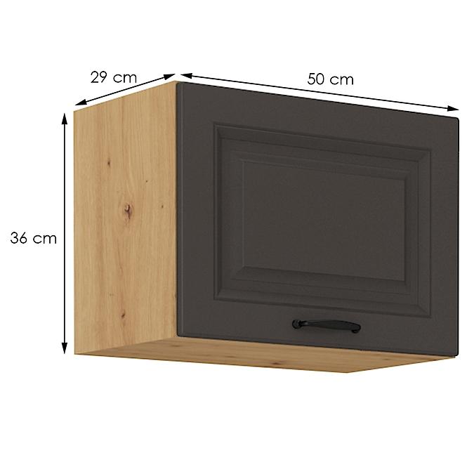 Kuchyňská skříňka STILO grafit mat/artisan 50gu-36 1f