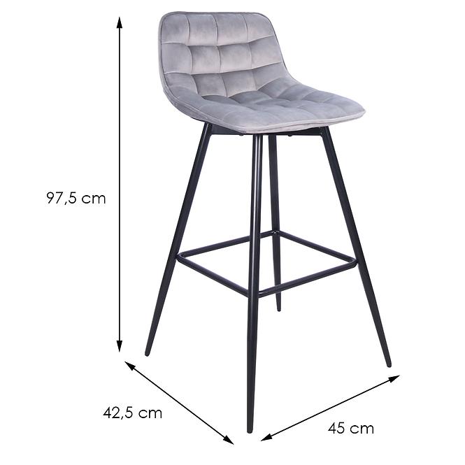 Barová židle DM509 light grey 