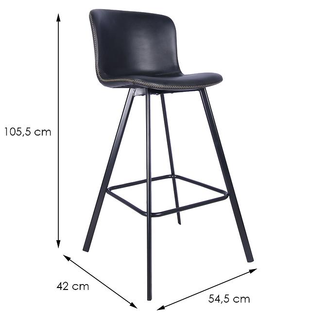 Barová židle DM427b black  