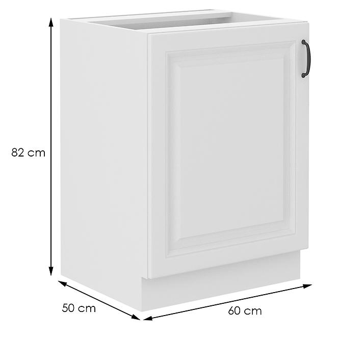 Kuchyňská skříňka STILO bílá mat/bílá 60d 1f bb