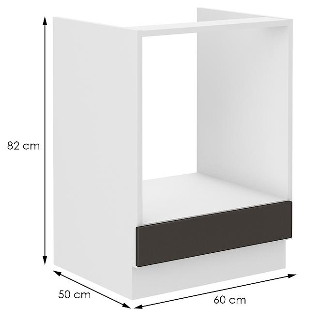 Kuchyňská skříňka STILO grafit mat/bílá 60dg bb,2