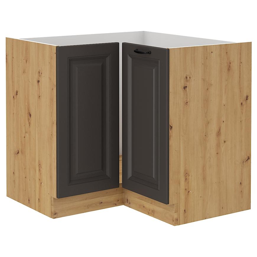Kuchyňská skříňka STILO grafit mat/artisan 89x89 dn 1f bb