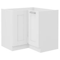 Kuchyňská skříňka LUNA bílá mat/bílá  89x89 dn 1f bb