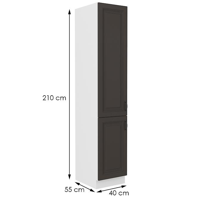 Kuchyňská skříňka STILO grafit mat/bílá 40dk-210 2f,2