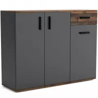 Komoda Justus 07 anthracite/old style