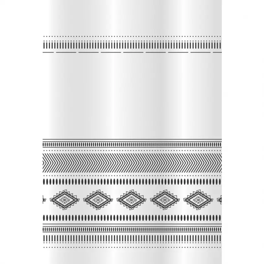 Závěs txt Etno černo/bílý 8178 Bisk