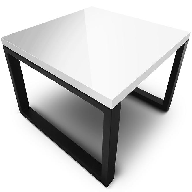 Konferenční stolek Moarti bílý lesk