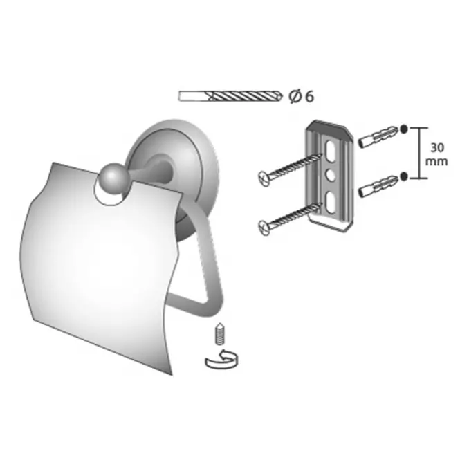 Držák s krytem Deco Bisk,2