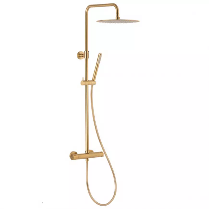 Sprchový set s termostatickou baterií Moza Gold Premium