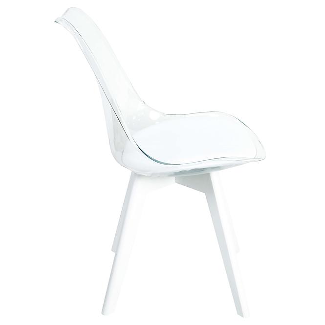 Židle Camila Bílá Sedak/Bílé Nohy,4