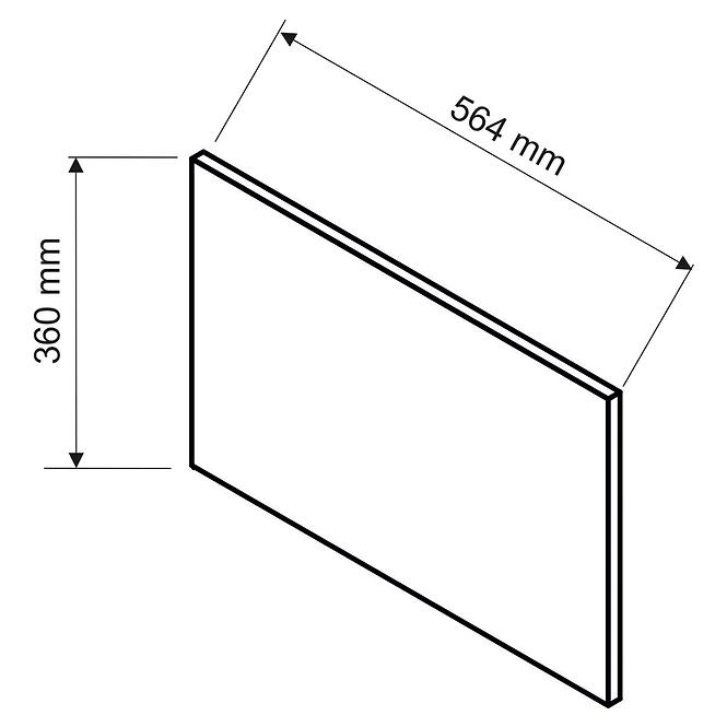 Boční panel Max 360x564 bílá             ,2