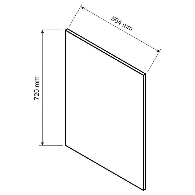 Boční panel Max 720x564 bílá             ,2