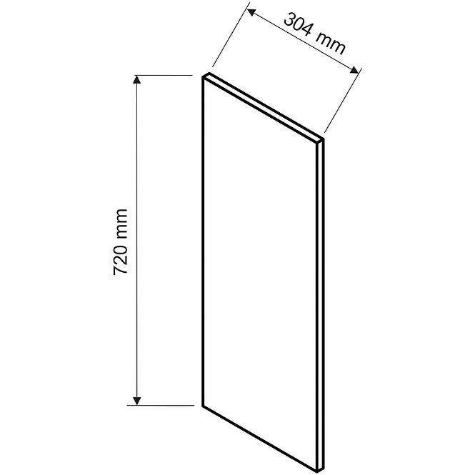 Boční panel Max 720x304 sv. béžová,2