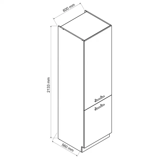 Kuchyňská Skříňka Max D60sł 2133 Pl 2fr Světle Béžová,2