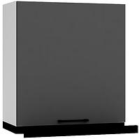 Kuchyňská skříňka Max W60/68 Slim Pl s černou kapucí šedá