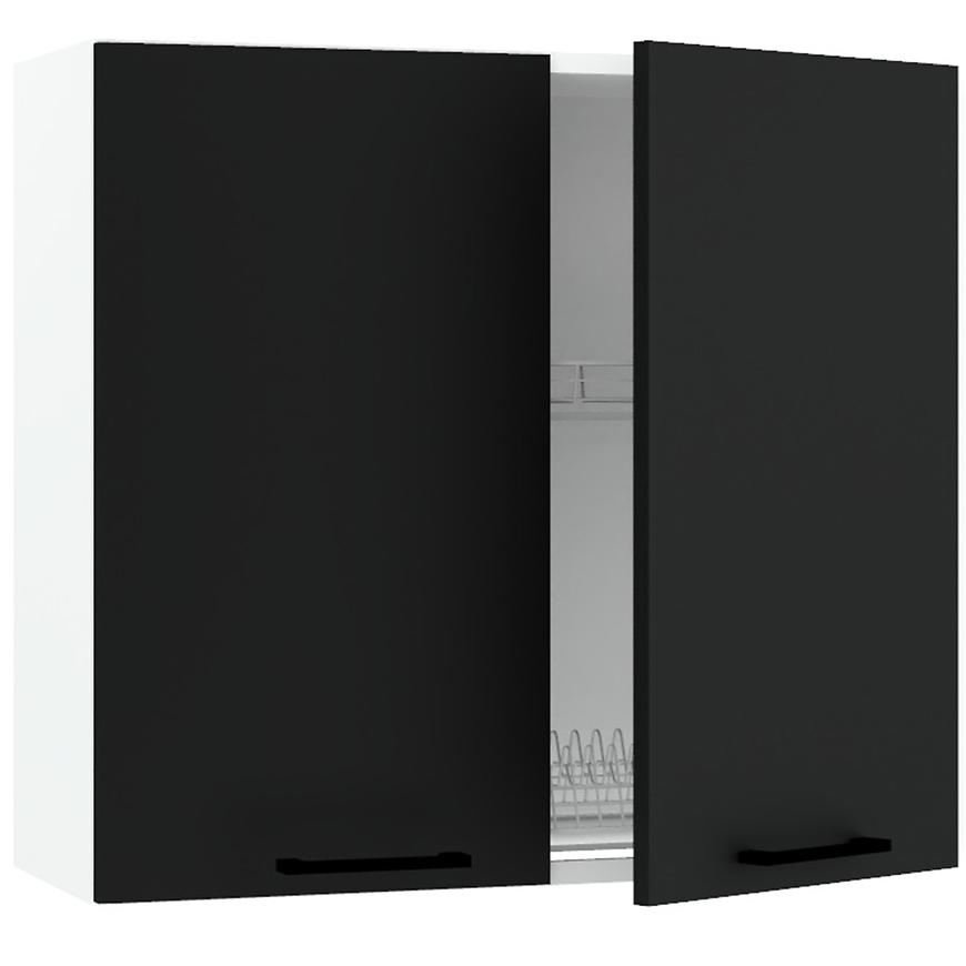 Kuchyňská skříňka Max W80su Alu černá