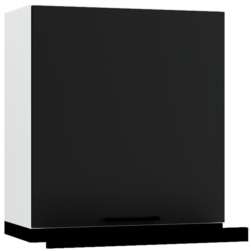 Kuchyňská skříňka Max W60/68 Slim Pl s černou kapucí černá