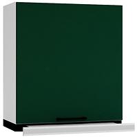 Kuchyňská skříňka Max W60/68 Slim Pl se stříbrnou kapucí zelená