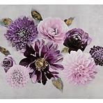 Obraz Fialové květy 120x80 cm