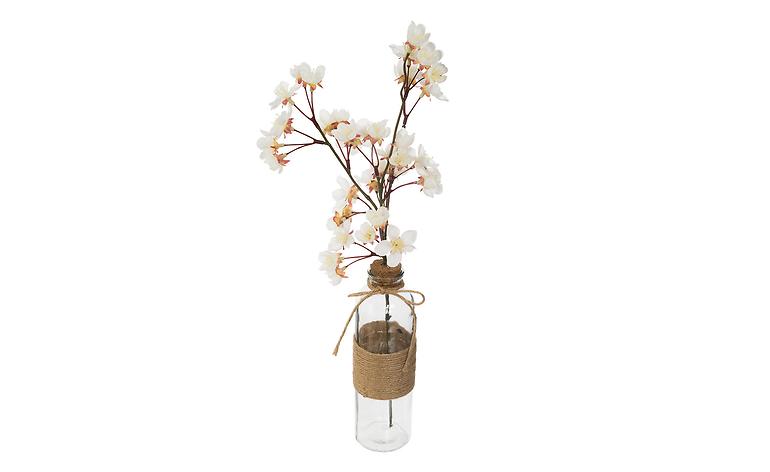 Dekorativní větvička Třešňový květ ve váze, více barev