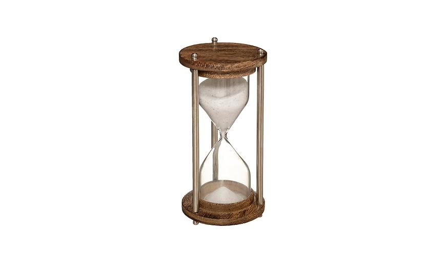 Levně Dekorativní přesýpací hodiny 7,5 x 15 cm