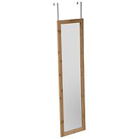 Zrcadlo na dveře bambusové 30x110 cm