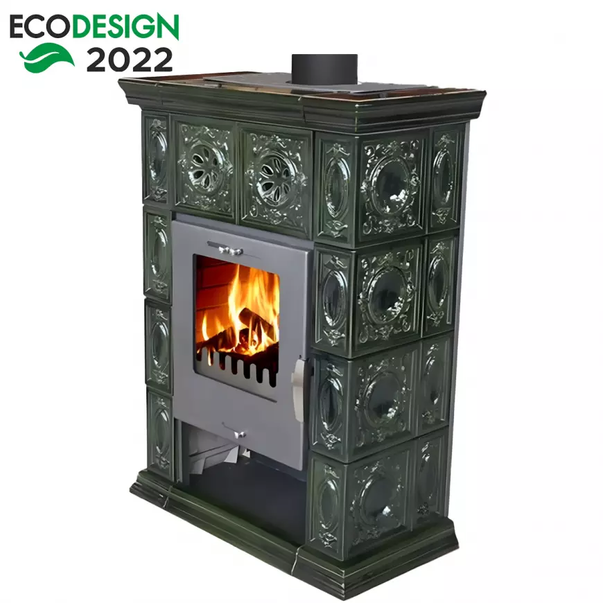 Kachlová kamna Weimar II olive-green 7 kw