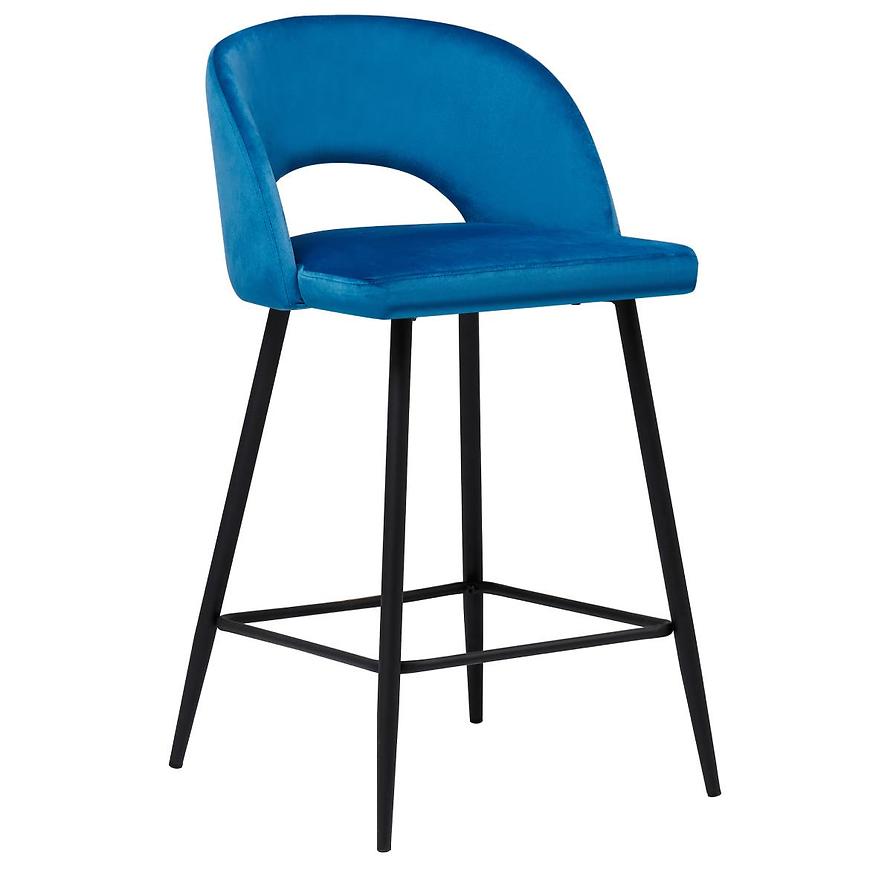 Levně Barová židle Omis dark blue