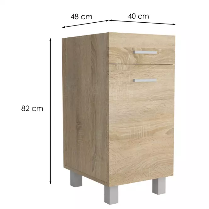 Kuchyňská Skříňka Lucjan 40d1f1s,2