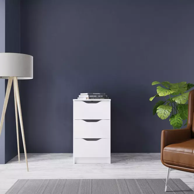 Komoda 3s Kelly bílá,4