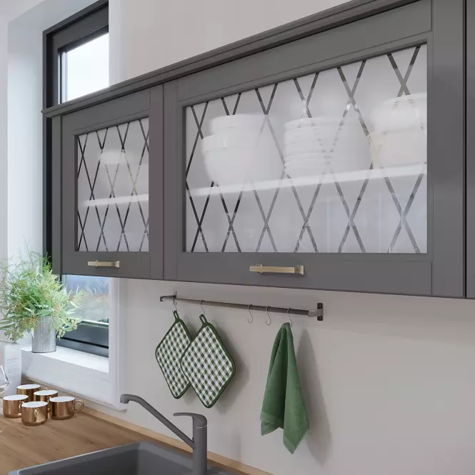 Kuchyňská Skříňka Tara V9-Ug-2k/4 graphite mat,3
