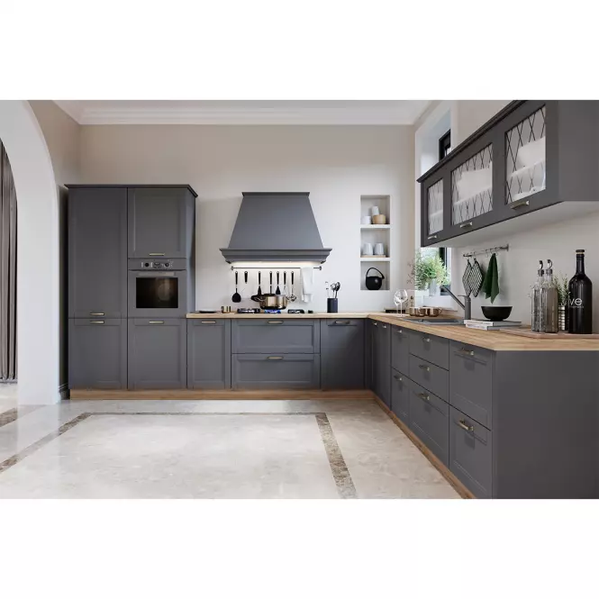 Kuchyňská Skříňka Tara R-80-3mbox/4 3s graphite mat,8