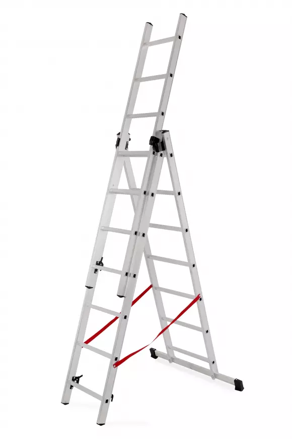 Hliníkový žebřík 3 x 7 příček, do 150 kg