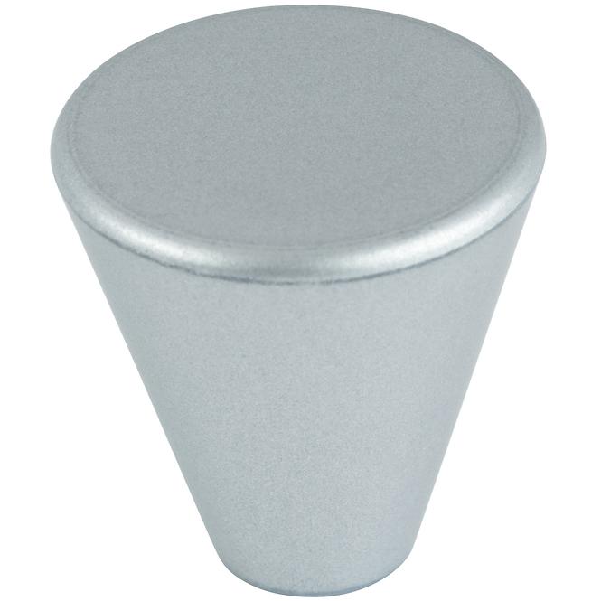 Nábytková knopka o 23 mm plast stříbrná