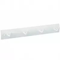 Věšáková Lišta 210x30 mm 4 háčky bílá
