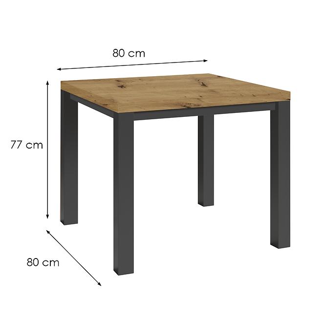 Stůl Oskar M80 artisan/černá