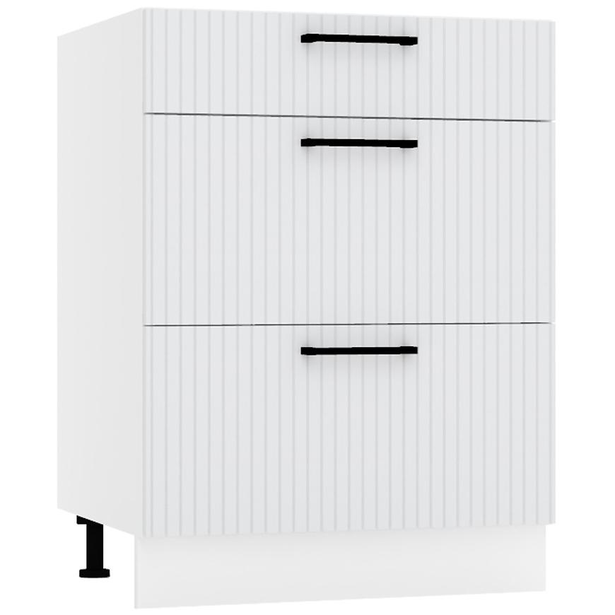 Kuchyňská skříňka Kate d60s/3 světle šedá mat