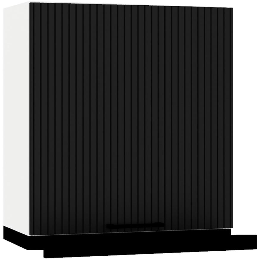 Kuchyňská skříňka Kate w60/68 slim pl s černou kapucí černý puntík