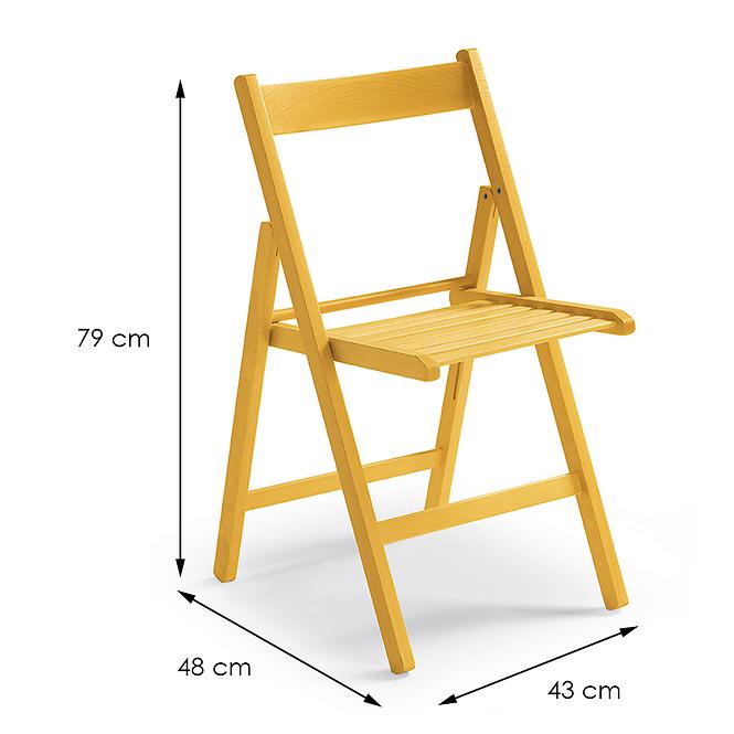 Židle Libro 43X48X79 cm žlutá,2
