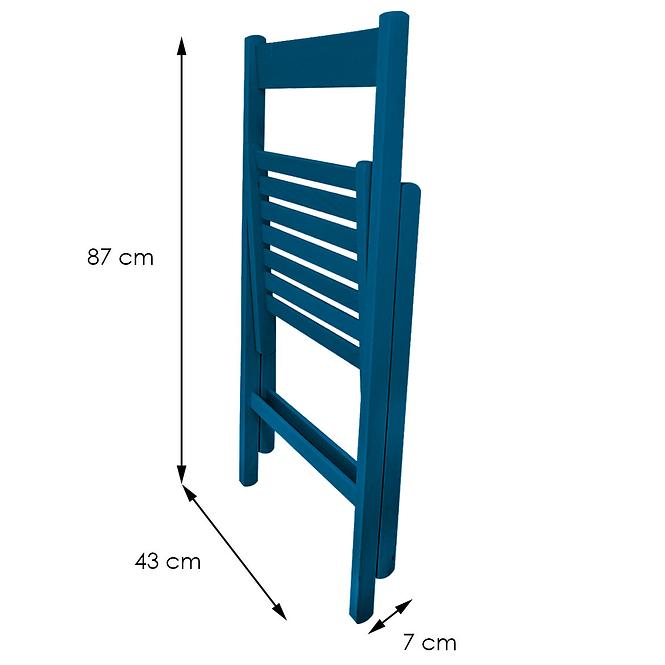 Židle Libro 43X48X79 cm modrý,4