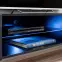 Obývací Stěna Flame E + elektrický krb černá/šedá,6