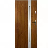 Vchodové dveře Temida SL P55 90P zlatý dub 2070x1000x55 mm